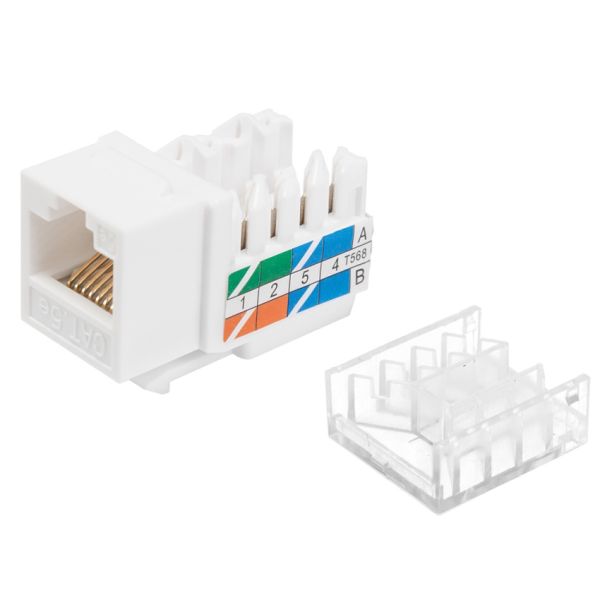 Модуль коммутационный ЛЮ-МКС-6.9К39, тип Keystone 90°, UTP, кат.6, белый