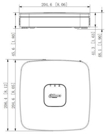IP-видеорегистратор 8-канальный 4K Smart 1U WizSense Dahua DHI-NVR2108-I