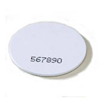 Бесконтактная метка Mifare 1K, диск белый D25, ПВХ пластик Бесконтактная метка Mifare 1K, диск белый D25, ПВХ пластик