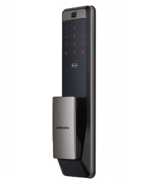 Электронный замок биометрический Samsung SHP DP-609 Silver с отпечатком пальца (двухригельный)