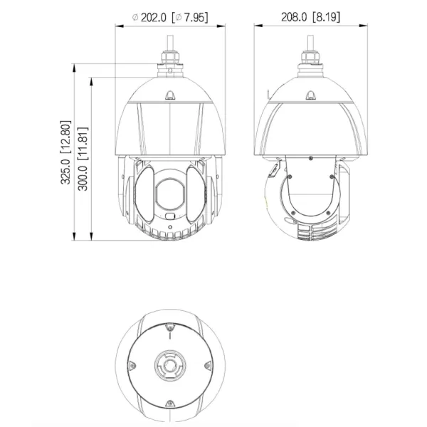 IP-видеокамера PTZ 2Мп Dahua DH-SD6E232MB-HNR-A-PV1