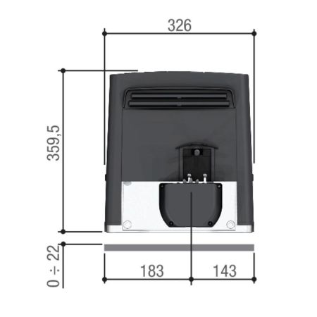 Привод 230 В Came BKS12AGS для откатных ворот