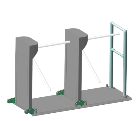 Подиум объемный Ростов-Дон ПО-Алюм для турникетов