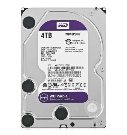 Жесткий диск 4ТБ Western Digital Purple WD40PURZ