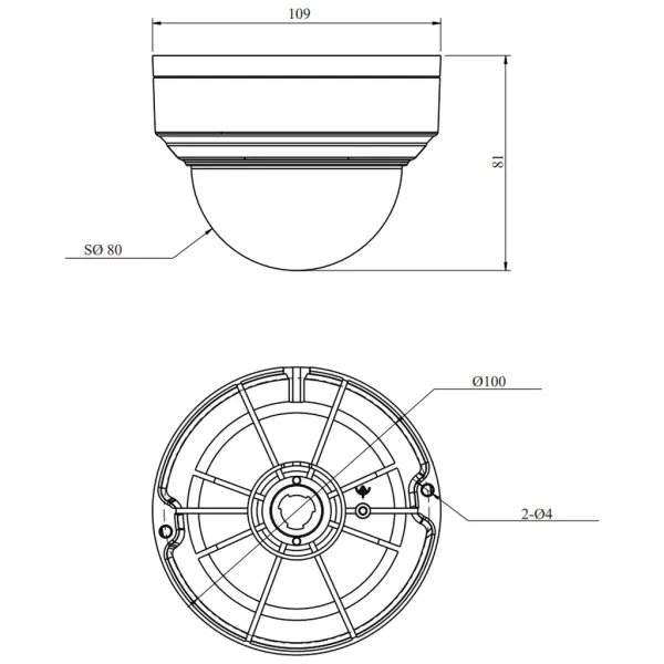 IP-видеокамера 8Мп RVi-2NCD8438 (2.8) white антивандальная с микрофоном