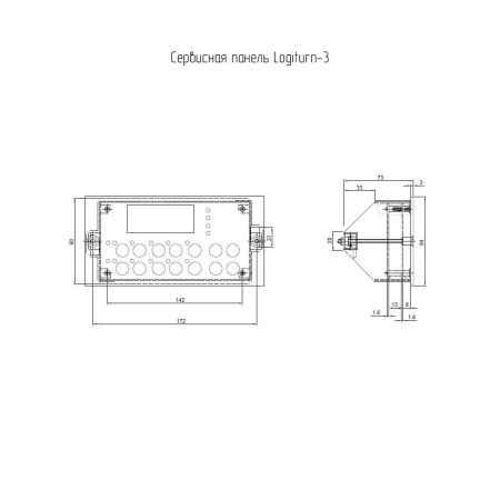 Сервисная панель управления Gotschlich Logiturn на 2 турникета (8P408-N)