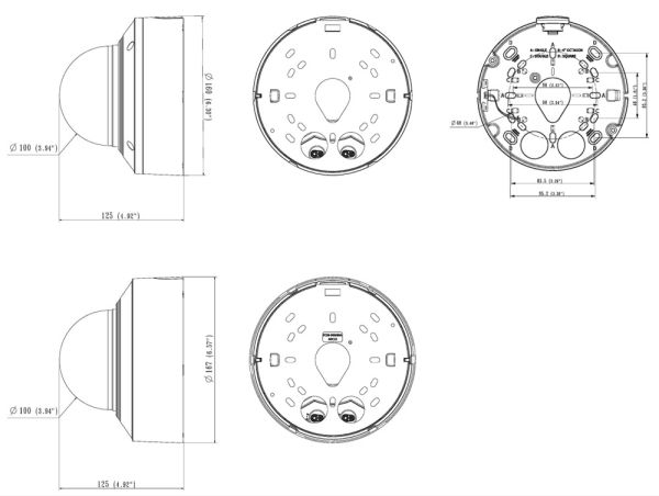 Купольная сетевая IP-видеокамера 5Мп Wisenet XND-8081VZ (3.6-9.4 мм) с дистанционным управлением PTRZ Купольная сетевая IP-видеокамера 5Мп Wisenet XND-8081VZ (3.6-9.4 мм) с дистанционным управлением PTRZ