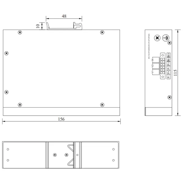 PoE-коммутатор RVi-1NSI4GP-2S неуправляемый сетевой