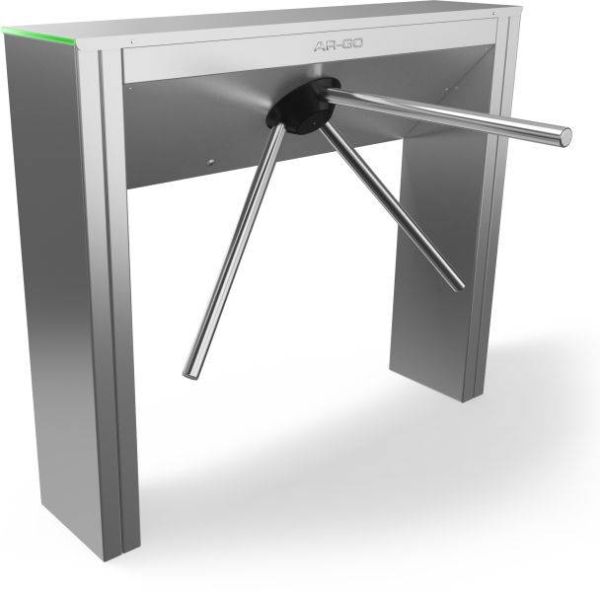 Турникет-трипод тумбовый AR-GO TRT 14-01G из нержавеющей стали со стандартными штангами