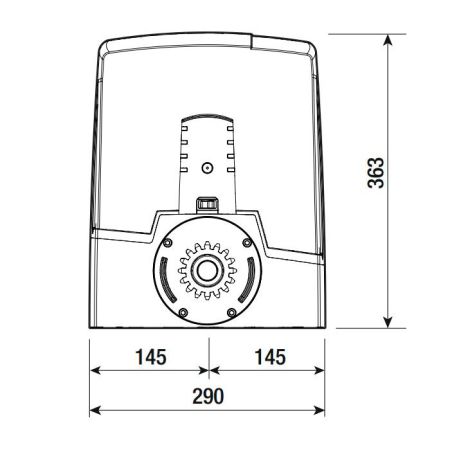 Привод 24 В Came BXV10AGF для откатных ворот до 1000 кг