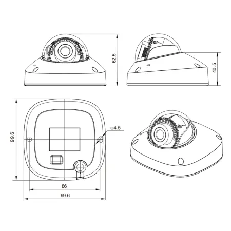 IP-видеокамера 2Мп RVi-2NCF2368 (2.8)