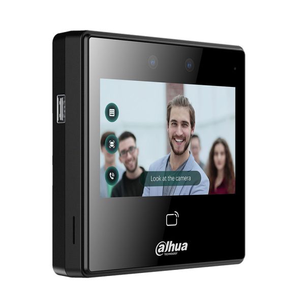 Биометрический терминал доступа AI Dahua DHI-ASI3213A-W с распознаванием лиц и Mifare карт