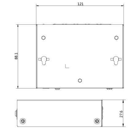 Неуправляемый 5-портовый Hi-PoE коммутатор HikVision DS-3E0505HP-E