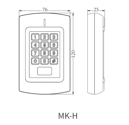 Автономный терминал доступа ZKTeco MK-H (EM)