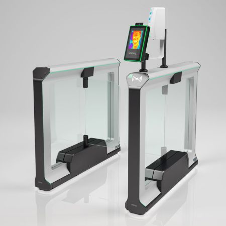 Распашной турникет Magnetic mWing с закаленными створками 600 мм