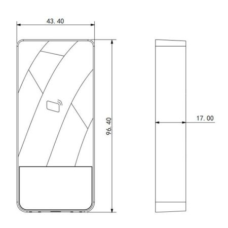 Считыватель Dahua DHI-ASR1200E-D карт Em-Marine, IP66