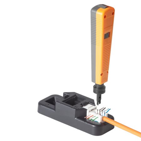 Модуль коммутационный ЛЮ-МКС-6.8К39, тип Keystone 180°, UTP, кат.6, белый