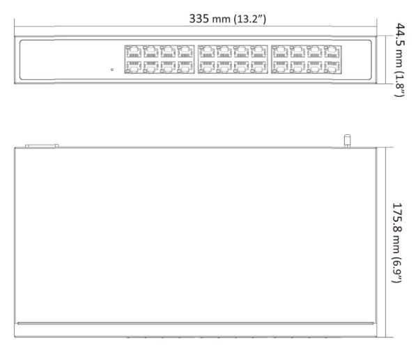 Неуправляемый коммутатор HikVision DS-3E0524-E(B)