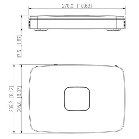 PoE-видеорегистратор 16Мп 8-канальный WizSense Dahua DHI-NVR4108-8P-EI