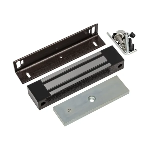 Электромагнитный замок AccordTec ML-350N KB-2 с уголком, с датчиком Холла