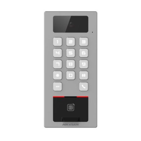 Терминал доступа HikVision DS-K1T502DBFWX-C со считывателем отпечатков пальцев, карт Mifare и 2Мп камерой