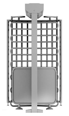 Полноростовой турникет с калиткой для прохода с велосипедом Gotschlich Ecco 120 BFB Stainless (6ELK3A0BC-T)