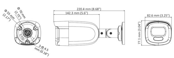 Уличная HD-TVI видеокамера 5Мп ColorVu HikVision DS-2CE12HFT-F28 (2.8 мм) с LED подсветкой до 40 м