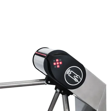 Электронная проходная PERCo KT08.9A из нержавеющей стали, с автоматическими планками Антипаника