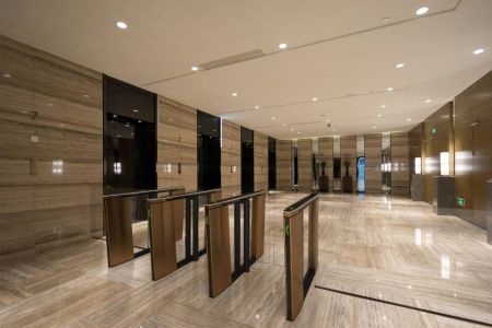 Центральный модуль скоростного распашного турникета Cominfo EasyGate Superb 1800мм