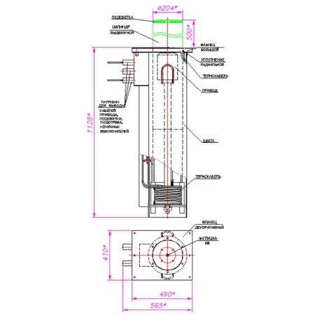 Противотаранный электромеханический боллард Silar ДПС 20.50.10ЭМ