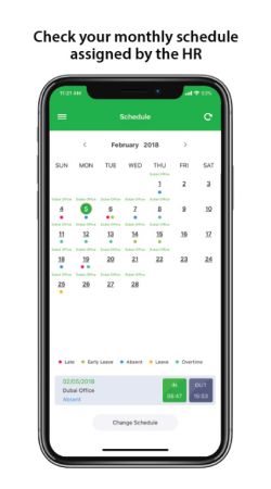 Мобильное приложение для учета рабочего времени ZKBioTime Мобильное приложение для учета рабочего времени ZKBioTime