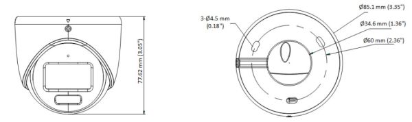 Уличная купольная HD-TVI видеокамера 2Мп HikVision ColorVu DS-2CE70DF3T-MFS (3.6 мм) с микрофоном (AoC)