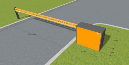 Откатной механический шлагбаум Hurde Block-A1 Combo 4 (11-44)