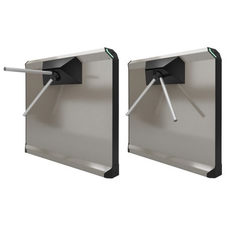 Турникет-дуопод моторизованный тумбовый Rusgate Premier P2-M v.1.1 с памятью на 4000 событий (с автоматическими планками Антипаника)