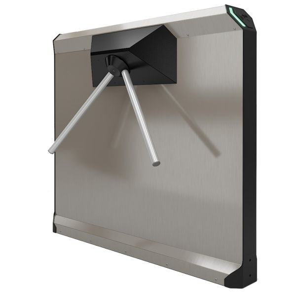 Турникет-дуопод моторизованный тумбовый Rusgate Premier P2-M v.2 EM+MF (с автоматическими планками Антипаника)