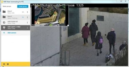 Автоматическое слежение Axis Radar Autotracking для PTZ камер