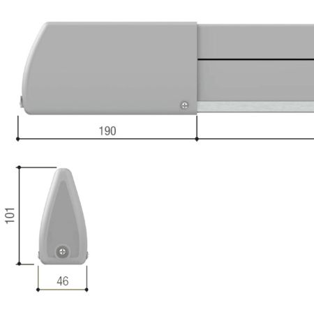 Резиновый чувствительный профиль безопасности Came DFWN2500 Резиновый чувствительный профиль безопасности Came DFWN2500