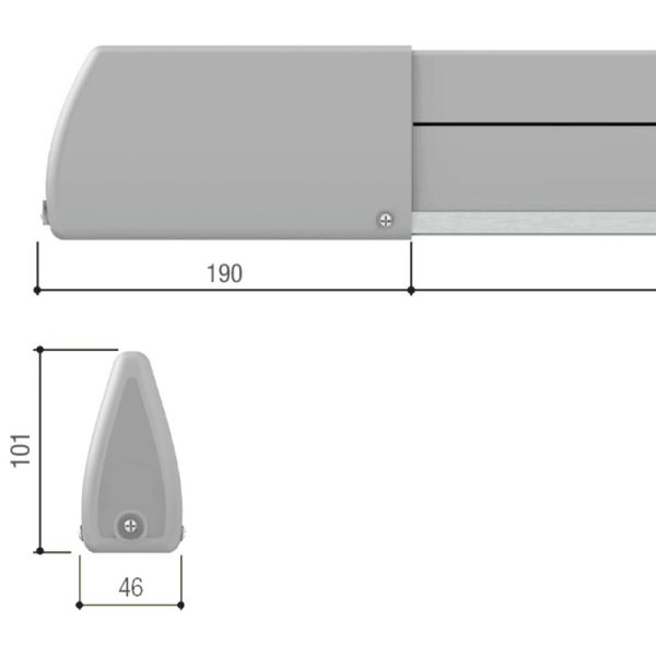Резиновый чувствительный профиль безопасности Came DFWN2500
