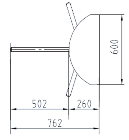 Турникет-трипод dormakaba Kerberos TPB-L07, механизм Тип 1.2