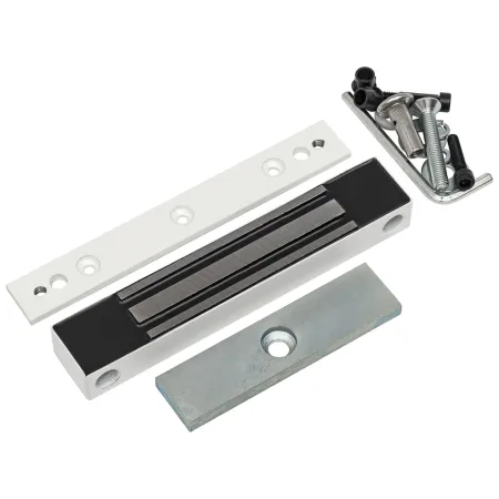 Электромагнитный замок AccordTec ML-100K с планкой, белый