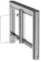 Боковой модуль распашного турникета Cominfo EasyGate SG 1000-S-1W