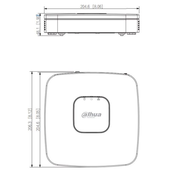 IP-видеорегистратор PoE 4-канальный Dahua DHI-NVR2104-P-S3 IP-видеорегистратор PoE 4-канальный Dahua DHI-NVR2104-P-S3