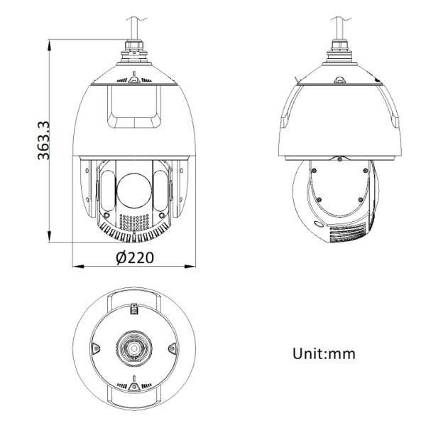 Скоростная поворотная IP-камера 4Мп HikVision DS-2DE7A432IW-AEB(T5) с 32x оптическим зумом