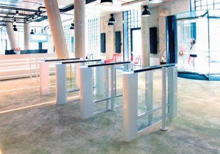 Распашной скоростной двухпроходной турникет Cominfo EasyGate Elite 650мм Распашной скоростной двухпроходной турникет Cominfo EasyGate Elite 650мм