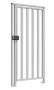 Калитка полноростовая из нержавеющей стали Oxgard К-10-Н (левая)