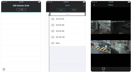 Клиентское приложение для мобильных устройств IDIS Solution Suite Mobile в составе Solution Suite Клиентское приложение для мобильных устройств IDIS Solution Suite Mobile в составе Solution Suite
