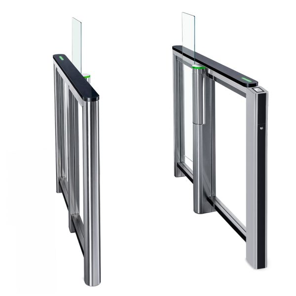 Турникет распашной PERCo ST-11M «Скоростной проход» со сканером штрихкода, крышками из искусственного камня и створками 300 мм, высотой 1300 мм