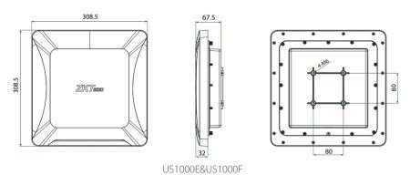 Считыватель UHF дальнего действия ZKTeco US1000 со встроенным контроллером
