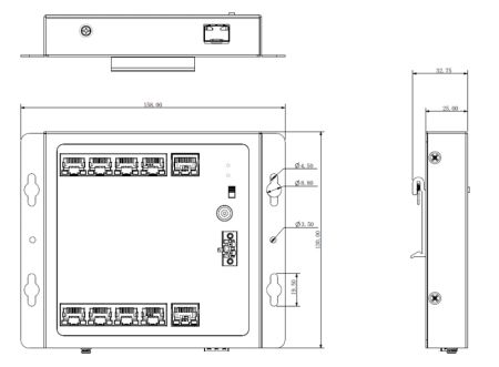 Неуправляемый 8-портовый PoE коммутатор Dahua DH-PFS3111-8ET-96-F