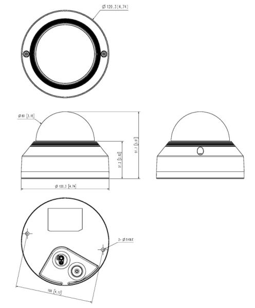 Антивандальная сетевая IP-видеокамера 4Мп Wisenet QNV-7012R (2.8 мм) Антивандальная сетевая IP-видеокамера 4Мп Wisenet QNV-7012R (2.8 мм)